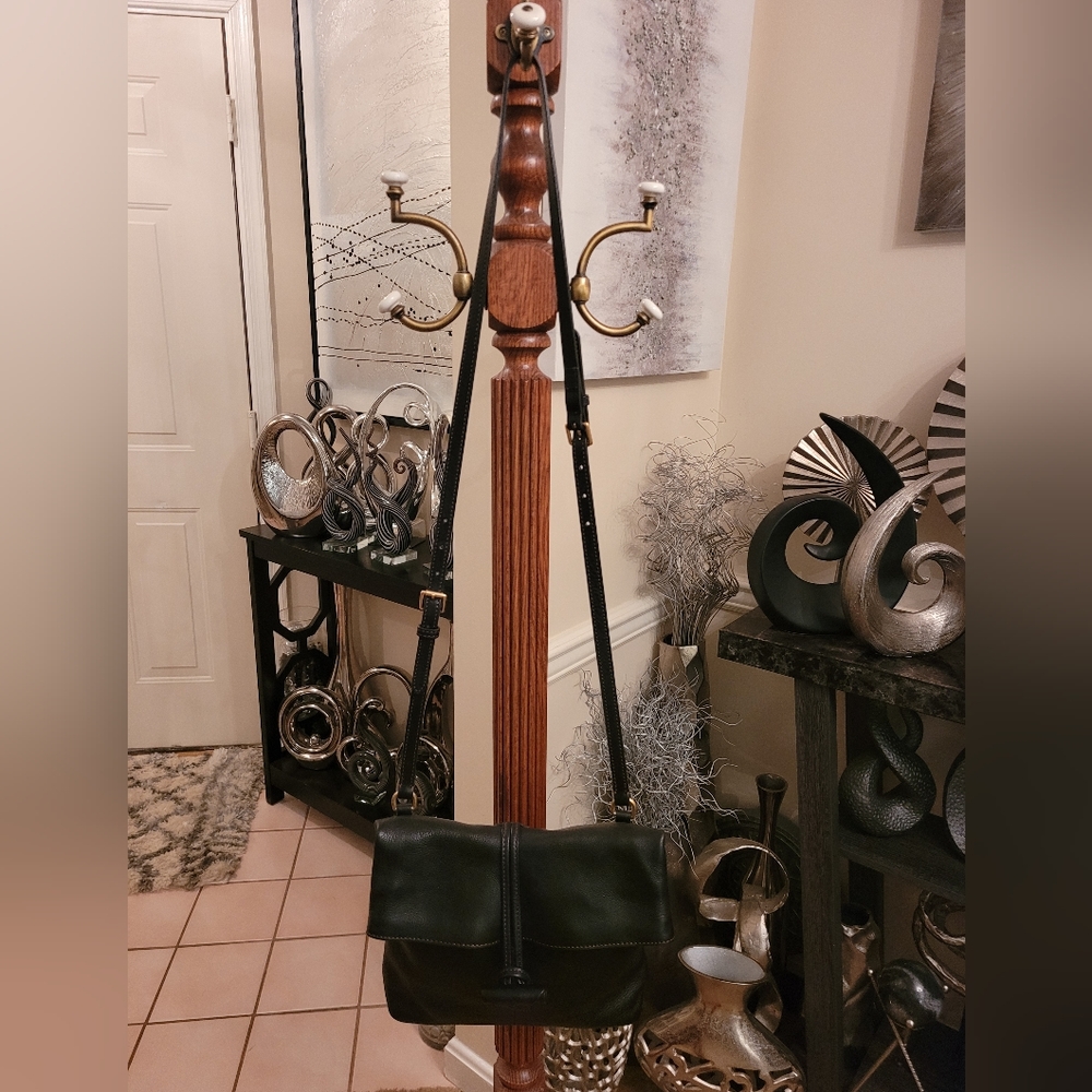 Dooney and Bourke Black Florentine Medium Toggle Crossbody